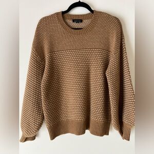 Summersalt • The Luxe Cashmere Mix Stitch Sweater in Fawn Dune • Size Small